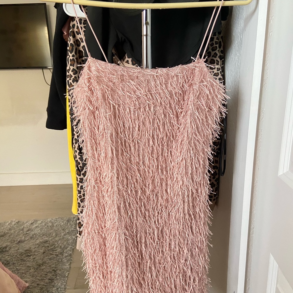 Pink tight dress
